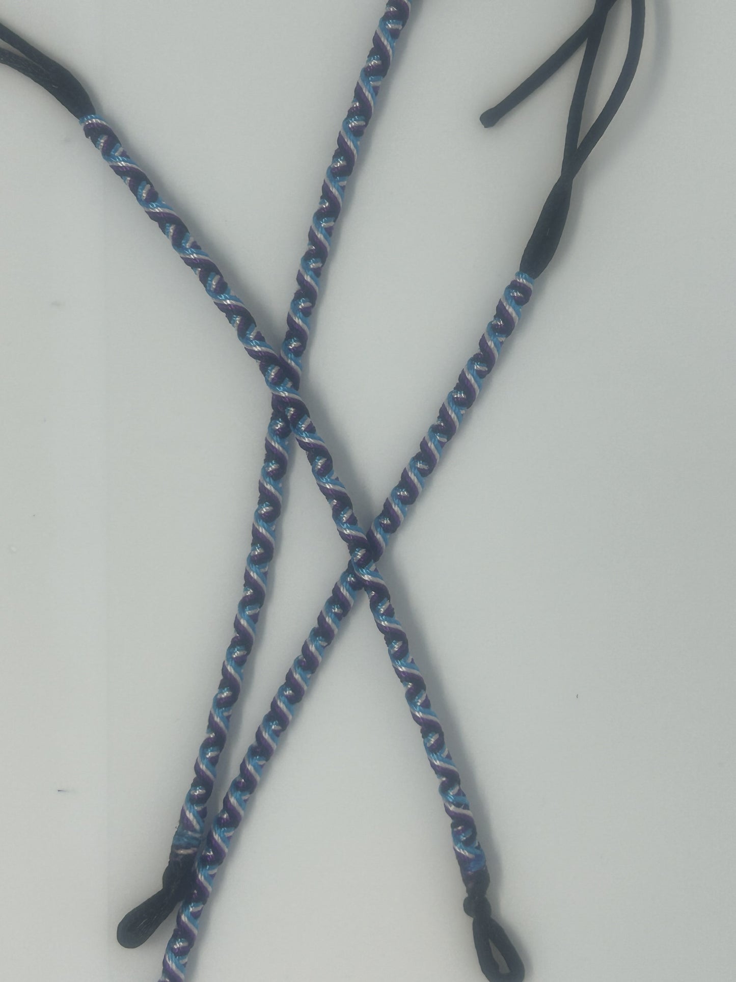 Hair Wrap - Black, Purple, Blue and White