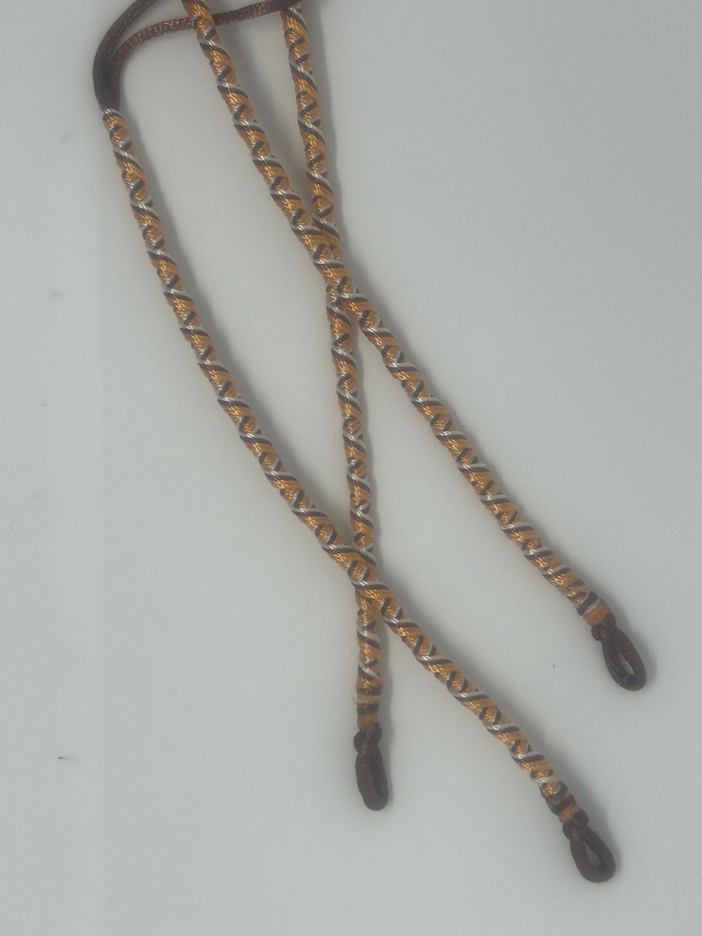 Hair Wrap - Orange, Brown and White