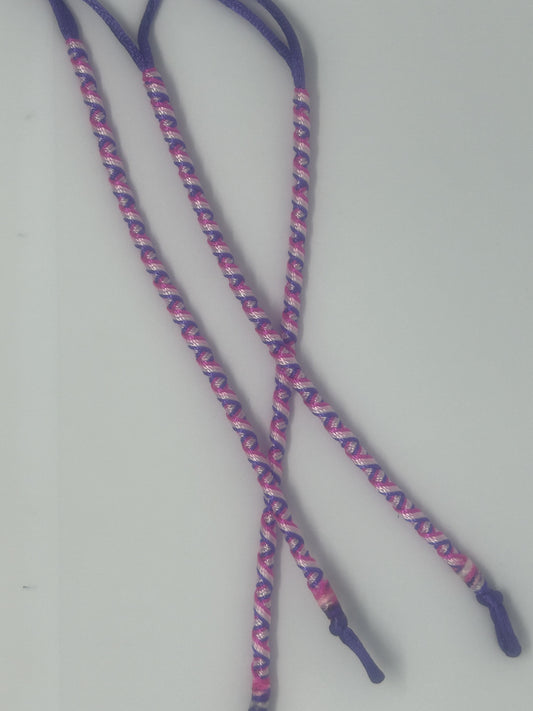 Hair Wrap - Pink, Purple and White