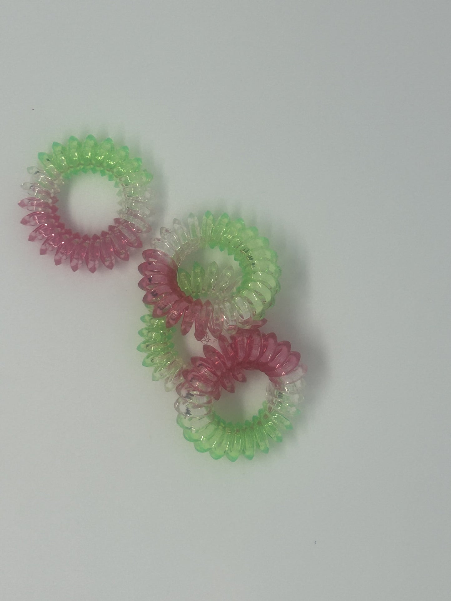 Hair Tie - Pink and Green