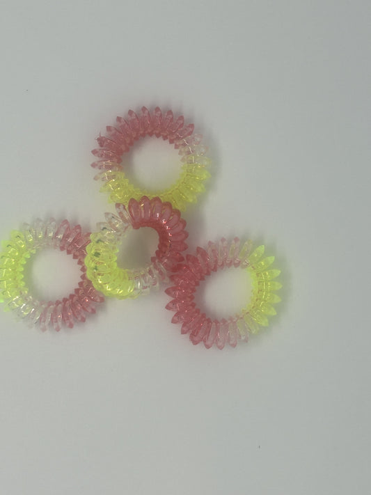 Hair Tie - Pink and Yellow