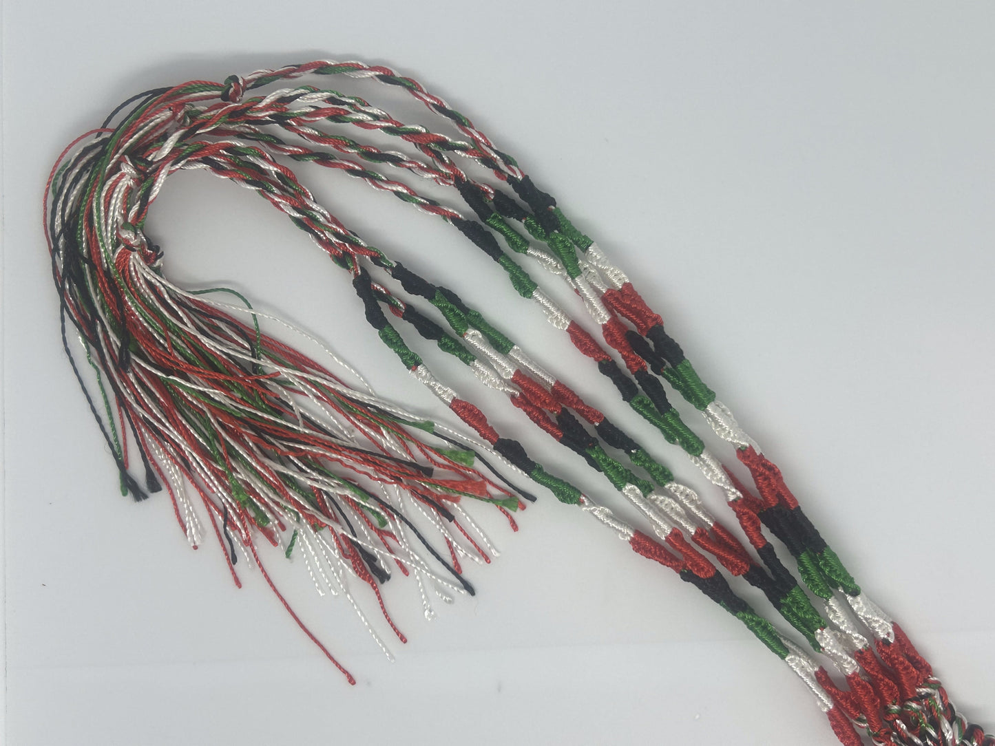 Hair Wrap - Red, White, Green, Black